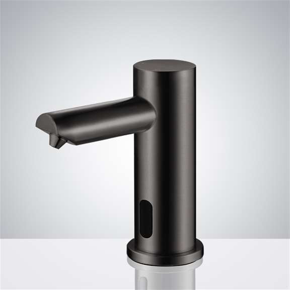 Marsala Minimalist Modern Matte Black Sensor Soap Dispenser